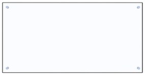 vidaXL Πλάτη Κουζίνας Διαφανής 100 x 50 εκ. από Ψημένο Γυαλί
