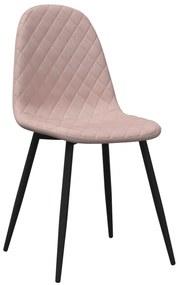 vidaXL Καρέκλες Τραπεζαρίας 2 τεμ. Ροζ Βελούδινες
