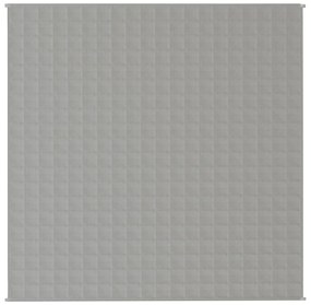vidaXL Κουβέρτα Βαρύτητας Γκρι 200 x 200 εκ. 9 κ. Υφασμάτινη