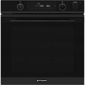 Pyramis PO78104010EBLΜ Φούρνος άνω Πάγκου 78lt χωρίς Εστίες Π59.5εκ Μαύρος