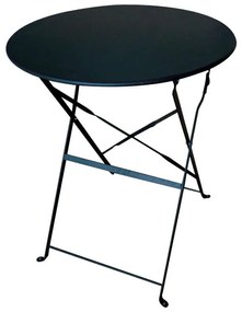 Τραπέζι Πτυσσόμενο ALMA Μαύρο Μέταλλο Φ70x71cm