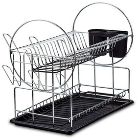 Πιατοθήκη Μεταλλική Acer 10-186-110 50cm Inox-Black Nava Metal