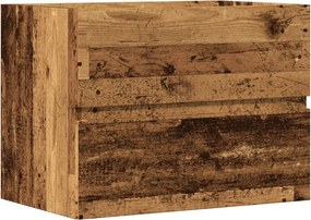 vidaXL Ντουλάπι Μπάνιου Παλαιό Ξύλο 60x38,5x45 εκ. Επεξεργασμένο Ξύλο