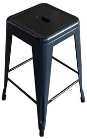 RELIX Σκαμπό Bar H.65cm, Μέταλλο Βαφή Μαύρο  42x42 H.65cm [-Μαύρο-] [-Μέταλλο-] Ε5193,1W