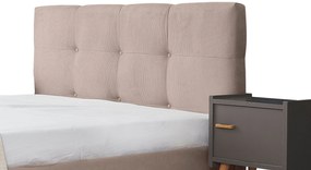 Επενδυμένο Κρεβάτι Famous-Mocca-150 x 200-Ξύλα Ελάτου