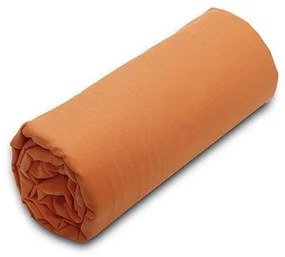 Κατωσέντονο Menta με λάστιχο 7 Orange Μονό (100x200+20)