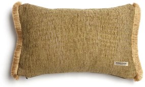 Μαξιλαροθήκη Διακοσμητική Ismaros Trimming Olive-Beige Aslanis Home 30X50 Βαμβάκι-Chenille