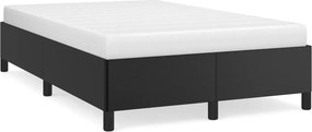 vidaXL Σκελετός Κρεβατιού Χωρίς Στρώμα Μαύρο 120x190 εκ.Συνθ. Δέρμα