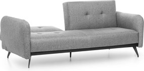 Τριθέσιος Καναπές Κρεβάτι Γκρι RON 100x190x90