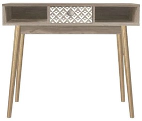 Κονσόλα Home 271-121-033 90x35x75cm Sonοma Melamine, Metal