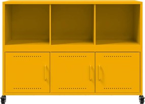 vidaXL Ντουλάπι Μουσταρδί 100,5x39x72 εκ. από Ατσάλι