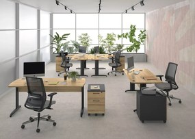 Γραφείο Simplo II-Φυσικό – Ανθρακί-Μήκος: 120 εκ.