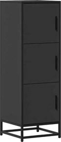 vidaXL Ντουλάπι Μαύρο από 35,5x35x106,5 cm Επεξεργασμένο Ξύλο μέταλλο