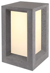 Επιδαπέδιο Φωτιστικό MK039B-330 Τσιμέντο Μαύρο IP65 E27 Aca-MK039B-330-Μαύρο MK039B-330