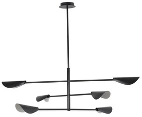 Φωτιστικό Οροφής Liggera 20079 136,8x92,8cm 6xG9 6W Black Faro Barcelona