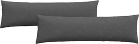 vidaXL Μαξιλάρι Καναπέ 2 pcs Σκούρο Γκρι 145 x 40 εκ.