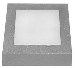 Απλίκα Φωτιστικό Τοίχου LED 0,6W Τετράγωνο mini ΙΡ54 Ψυχρό Φως 7,1x7,1 Lumen-3-973460-Γκρι 3-973460