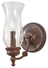 Απλίκα Φωτιστικό Τοίχου 1xE14 Μπρονζέ Pickering Lane FE-PICKERING-LANE1 Elstead Lighting FE-PICKERING-LANE1 Μπρονζέ