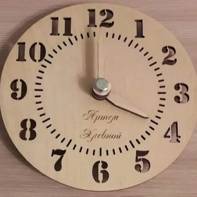 Σετ των 2 Intra απο ξύλο plywood 3mm-4mm πάχος – Κόψτε Numbers Ξύλινο ξύλο ρολογιού τοίχου 20x25 cm INTRAVECTRY-MY555741