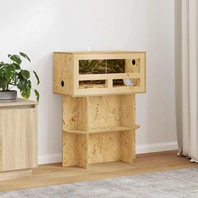 vidaXL Βάση Terrarium με ράφι Καφέ 60 x 30 x 50 εκ. OSB