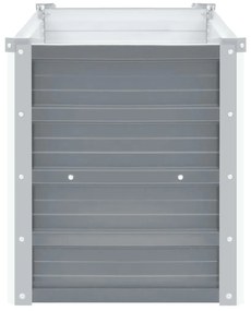 vidaXL Ζαρντινιέρα Υπερυψωμένη Γκρι 160x40x45 εκ. Γαλβανισμ. Χάλυβας