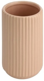 Βάζο Κεραμικό Με Γραμμές Mitane 421005 8,5x15,5cm Pink Eglo Κεραμικό