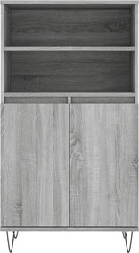vidaXL Ντουλάπι Γκρι Sonoma 60 x 36 x 110 εκ. από Επεξεργασμένο Ξύλο