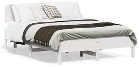 Σκελετός Κρεβ. Χωρίς Στρώμα Λευκό 120x200 εκ Μασίφ Πεύκο