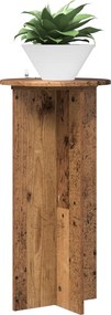 vidaXL Βάση φυτών 2 τεμ. Παλαιωμένο ξύλο 40 x 40 x 80 cm