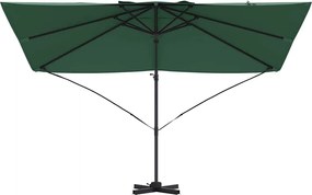 vidaXL Ομπρέλα ηλίου Πράσινο 351 x 250 x 260 εκ