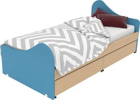 Παιδικό Κρεβάτι Ξύλινο Μονό Για Στρώμα 90x200cm Alfa Set Surf