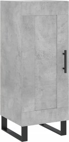 vidaXL Ντουλάπι Γκρι Σκυροδέματος 34,5x34x90 εκ. Επεξεργασμένο Ξύλο