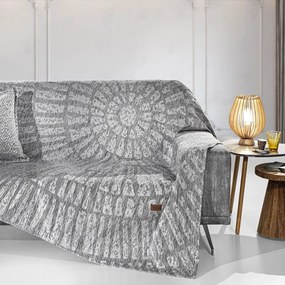 Ριχτάρι Siren Grey Guy Laroche Three-Seater 180x300cm Ακρυλικό,Βαμβάκι, Polyester