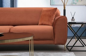 Corner Sofa-Bed Image Corner Left ( Chl-3R ) - Cinnamon Cinnamon