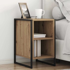 vidaXL Κομοδίνο Artisan Δρυς 39.5 x 30 x 50 εκ Επεξεργασμένο Ξύλο