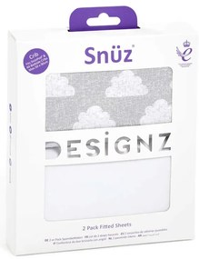 SNUZ Σετ σεντόνια για λίκνο 2τμχ 44x80cm Cloud