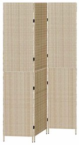 vidaXL Διαχωριστικό Δωματίου Μπεζ 146 x 200 εκ. συνθετικό ρατάν