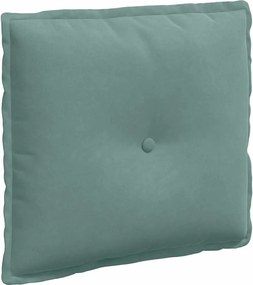vidaXL Μαξιλάρι Πλάτης Θαλασσί 50 x 45 εκ. Υφασμάτινο Κορντουρά
