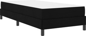 vidaXL Κρεβάτι με ελατήρια Μαύρο 90 x 200 cm ύφασμα