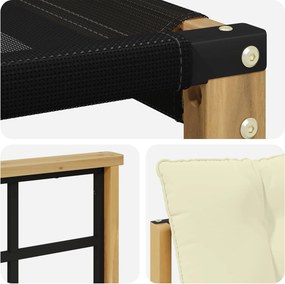 vidaXL Σειρά Καναπέ Εξωτερικού με μαξιλάρι 8 pcs Λευκό και Κρεμ