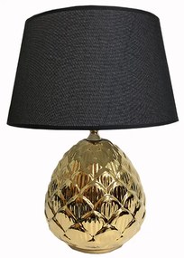 Φωτιστικό Επιτραπέζιο Κεραμικό Μαύρο-Χρυσό Art Et Lumiere 40x56εκ. 10488