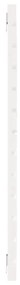 vidaXL Κεφαλάρι Τοίχου Λευκό 81x3x91,5 εκ. από Μασίφ Ξύλο Πεύκου