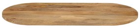 vidaXL Επιφάνεια Τραπεζιού Οβάλ 140x60x3,8 εκ. Μασίφ Ξύλο Μάνγκο