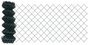 Φράχτης αλυσίδας Πράσινο 10 x 0.8 μ Ατσάλι