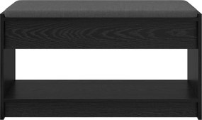 vidaXL Παγκάκι Χαλωρίου Μαύρη Δρυς 83 x 38 x 45 εκ