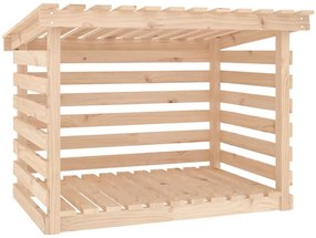 vidaXL Ραφιέρα Καυσόξυλων 108 x 73 x 79 εκ. από Μασίφ Ξύλο Πεύκου