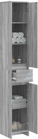 vidaXL Ντουλάπι Μπάνιου Γκρι Sonoma 30 x 33 x 190 εκ.