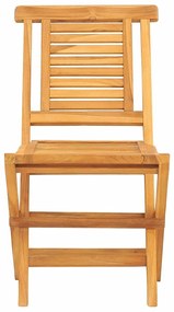 vidaXL Καρέκλες Κήπου Πτυσσόμενες 2 τεμ. 47x63x90 εκ. Μασίφ Ξύλο Teak