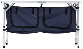 VEVOR Camping Kitchen Table Folding Portable Cook Station 3 Adjustable Heights