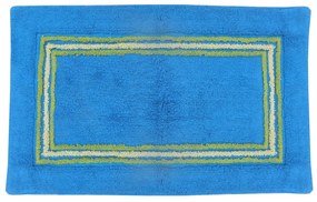 Ταπέτο Μπάνιου Stripes Blue Viopros 50X80cm 100% Cotton